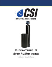 CSI Signature 3 MN15-S3 Installation & Operation Manual