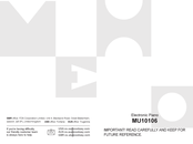 Costway MU10106 Manual