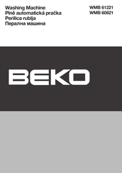 Beko WMB 60821 Manual