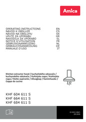 Amica KHF 664 611 S Operating Instructions Manual