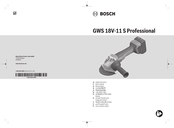 Bosch Professional GWS 18V-11 S Original Instructions Manual