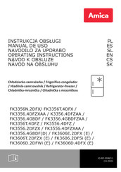 Amica FK3606E.2DFX (E) Operating Instructions Manual