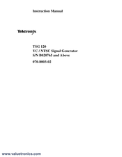 Tektronix B020765 Instruction Manual