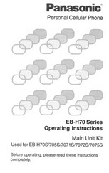 Panasonic EB-H70 Series Operating Instructions Manual