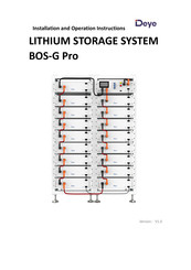 Deye BOS-G80-Pro Installation And Operation Instruction Manual