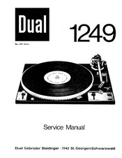Dual 1249 Service Manual