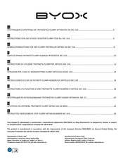 byox MC-15A Instructions For Use Manual