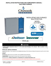 innovair Dettson Chinook Compact CC15-M-V Installation Instructions And Homeowner's Manual