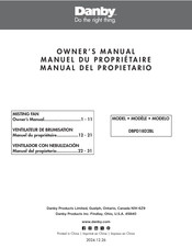 Danby DBPD18D2BL Owner's Manual