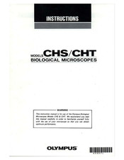 Olympus CHT-213E Instructions Manual