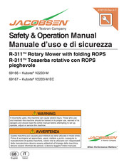 Textron JACOBSEN R-311 Safety & Operation Manual