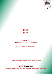 CIB UNIGAS HP20 Manual Of Installation - Use - Maintenance