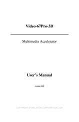 Jaton Video-67Pro-3D User Manual