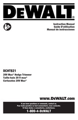 DeWalt DCHT821 Instruction Manual