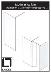 Lakes Modular Walk In Installation & Maintenance Instructions Manual