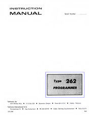 Tektronix 262 Instruction Manual