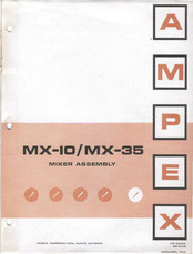 Ampex MX-35 Operation & Maintenance Manual