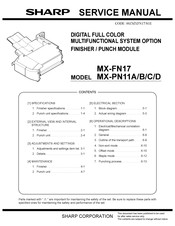 Sharp MX-PN11B Service Manual