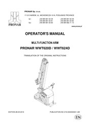 PRONAR WWT624D Operator's Manual
