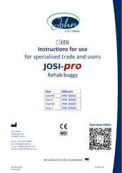 John JPM-30002 Instructions For Use Manual
