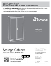 Sauder Aspen Post 433964 Manual