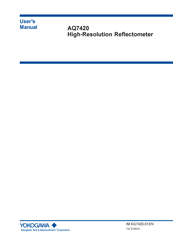 YOKOGAWA AQ7420 User Manual