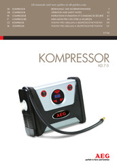 AEG KD 7.0 Operation And Safety Notes