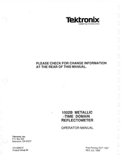 Tektronix 1502B Operator's Manual