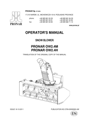 PRONAR OW2.4M Operator's Manual