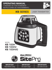 Dave Whites SitePro KS Series Operating Manual