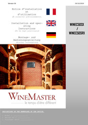 WINEMASTER WINEC50SX Installation And Operating Instructions Manual