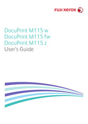 Fuji Xerox DocuPrint M115 w User Manual