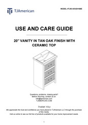 TJAmerican TJ03-03V2016BE Use And Care Manual