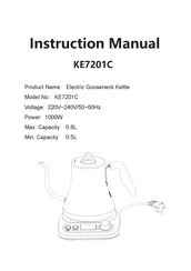 Moosoo KE7201C Instruction Manual