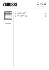 Zanussi ZOHXX8KN User Manual