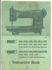 Pfaff 546/548 Instruction Book
