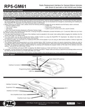 Pac RP5-GM61 User Manual