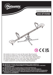 Outsunny 344-074V00 Installation Instructions Manual