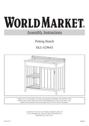 World Market 629643 Assembly Instructions Manual
