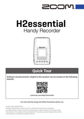 Zoom H2essential Manual