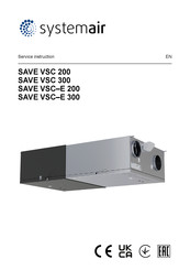 SystemAir SAVE VSC-E 300 Service Instruction