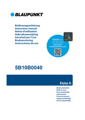Blaupunkt 5B10B0040 Instruction Manual