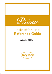 Baby Lock Primo BLP6 Instruction Manual