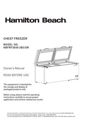 Hamilton Beach HBFRF3030-3BCOM Owner's Manual