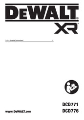 DeWalt DCD776D2T Original Instructions Manual