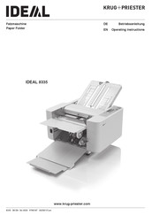 KRUG+PRIESTER IDEAL 8335 Operating Instructions Manual