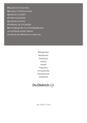 Dedietrich DRC1771EN Manual To Installation