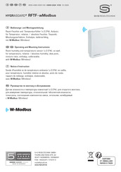 S+S Regeltechnik HYGRASGARD RFTF-wModbus Operating And Mounting Instructions Manual