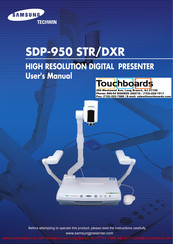 Samsung SDP-950 DXR User Manual