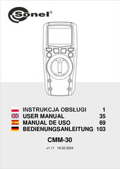 Sonel CMM-30 User Manual